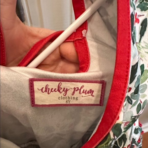 Cheeky Plum Christmas dress, size 6 - Picture 3 of 4